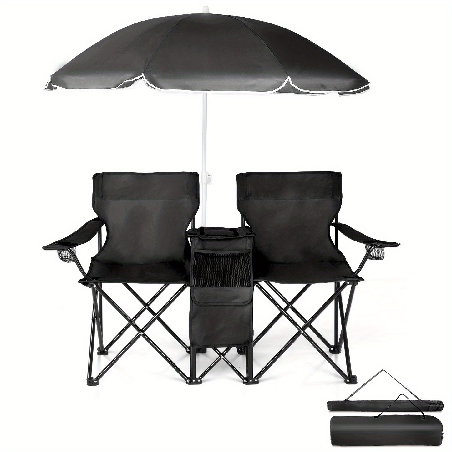 LEADZM Fishing Chair With Umbrella For Outdoor Patio - Arthur's Wellness Emporium