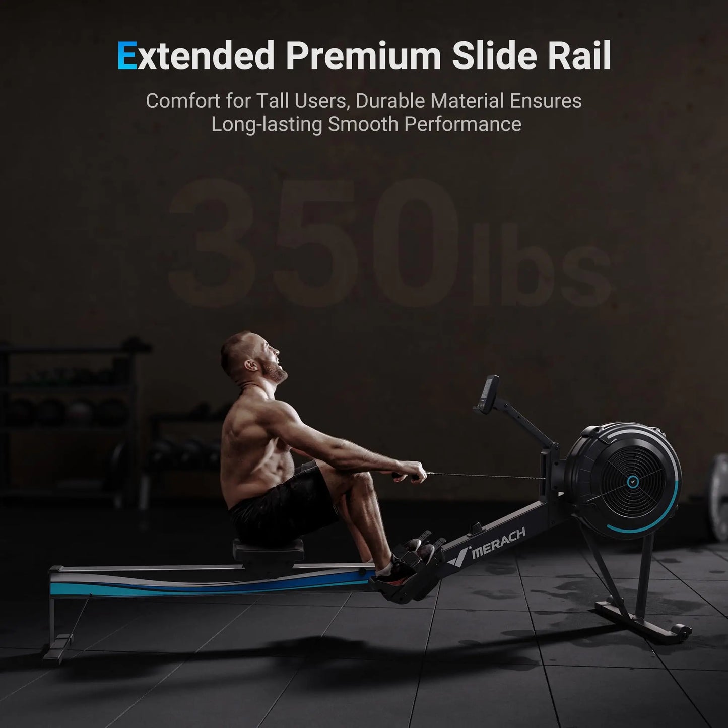 Merach Rowing Machine R11B2 Adjustable Air Resistance Home