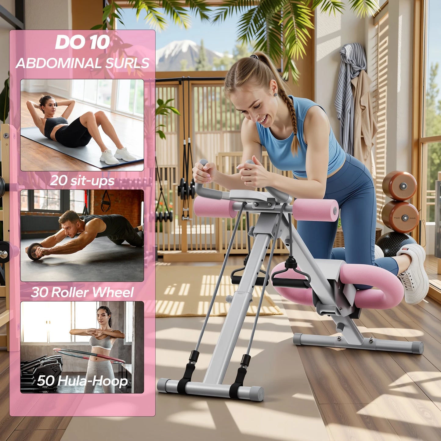 Merach Abdominal Trainer Foldable Core Exercise Machine