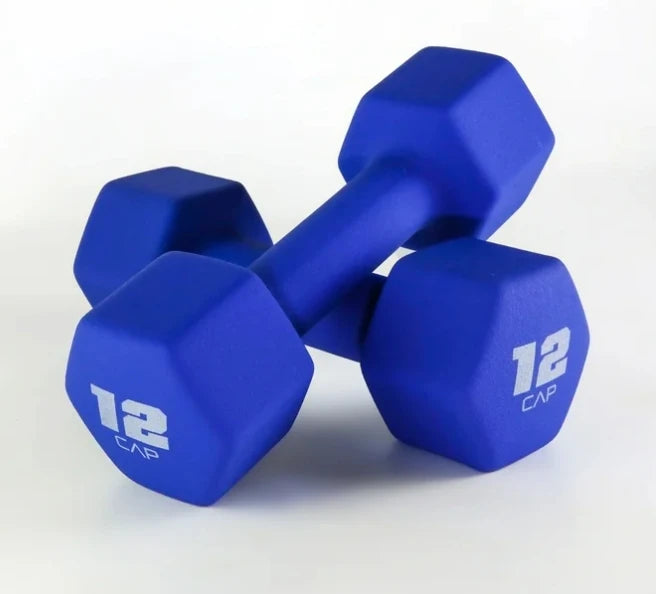 Rubber Dumbbells for Home Gym Strength Training 2 to 15 lb