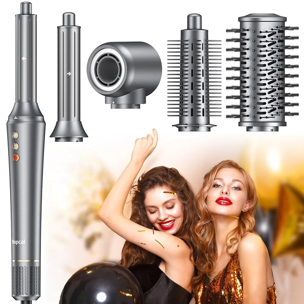 Bopcal 5 In 1 Hair Dryer And Curling Iron Styling Tool