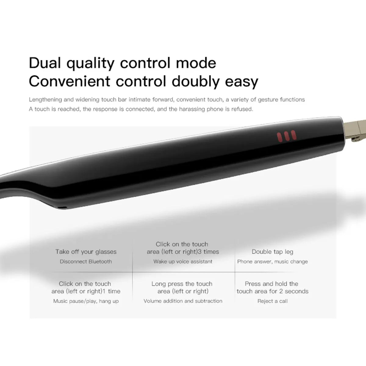 Fecoul Smart Glasses With Automatic Dimming Lenses And HD Voice Calls