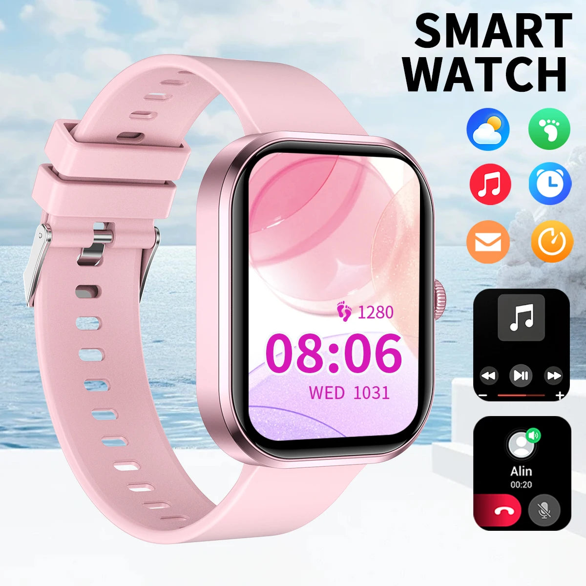 Multifunctional Smartwatch for Fitness and Music Tracking