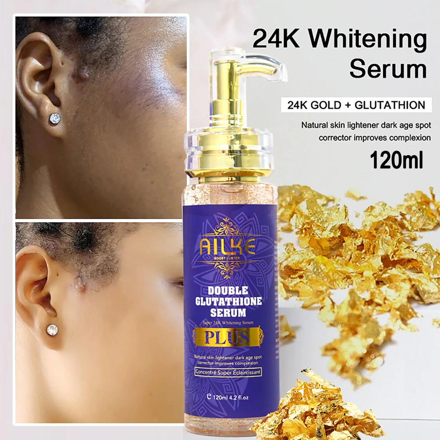 AILKE Glutathione Body Lotion for Even Skin Tone