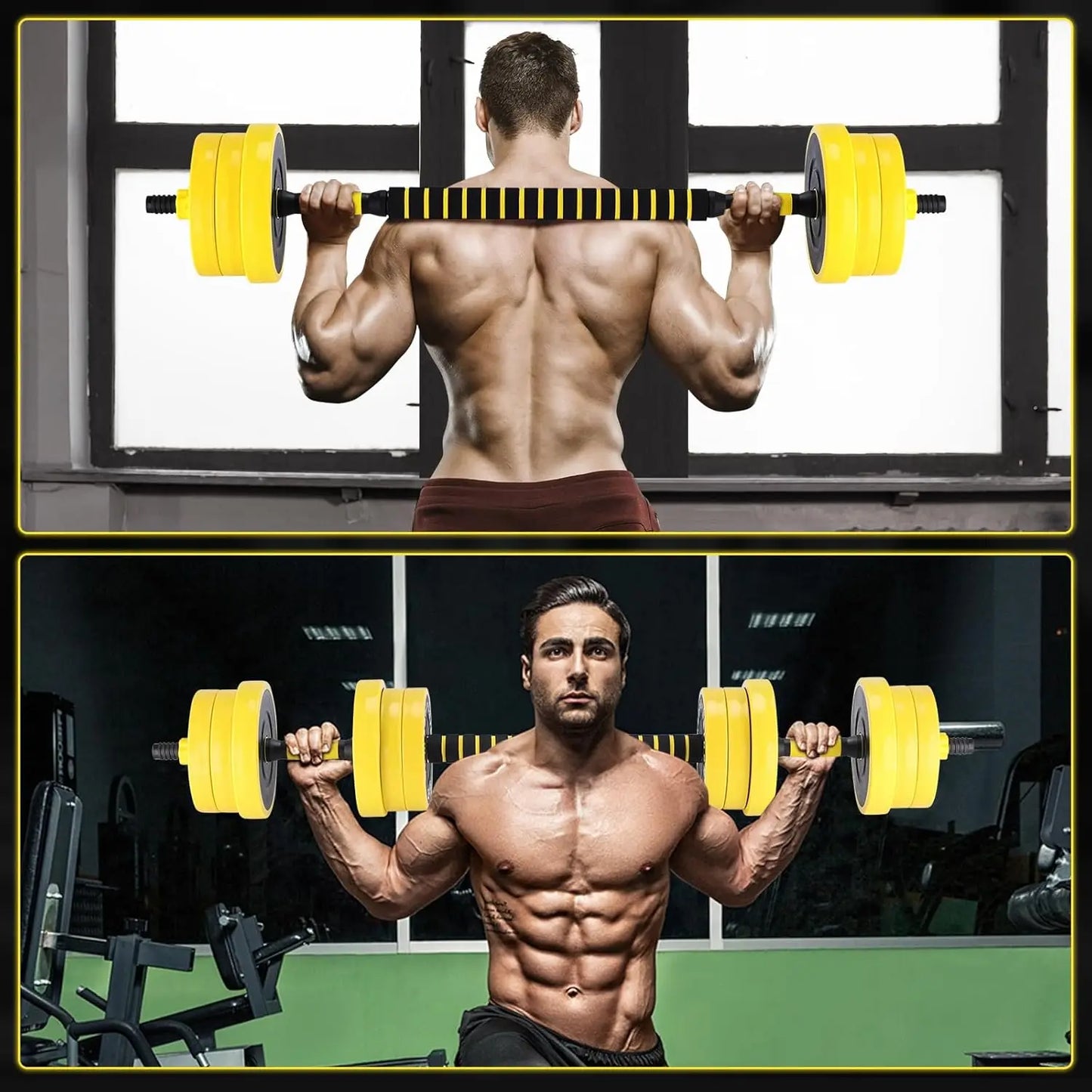 HiMISS 2 In 1 Adjustable Dumbbell Set For Home Gym - Arthur's Wellness Emporium