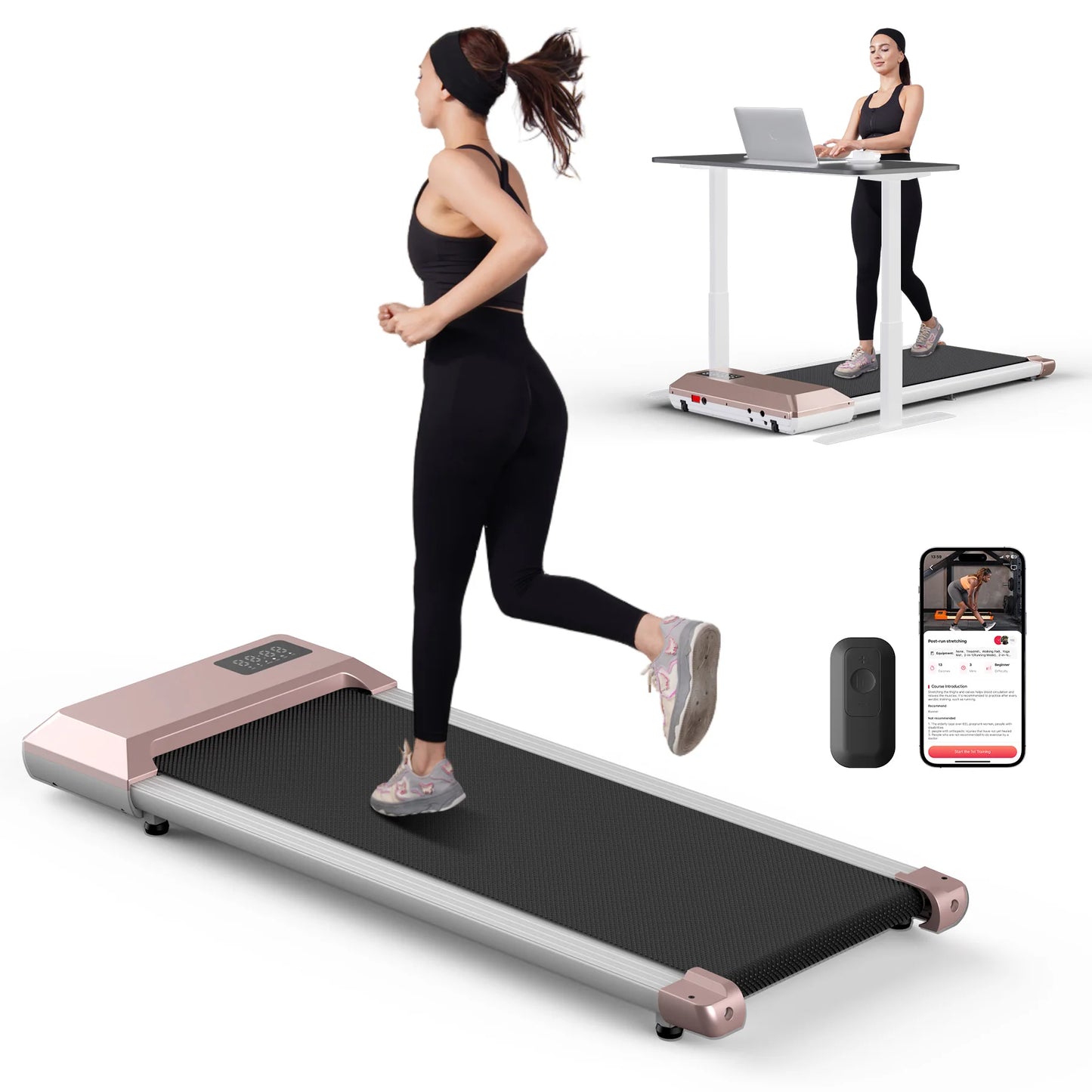 2.5 HP Electric Home Treadmill With Bluetooth LCD Display