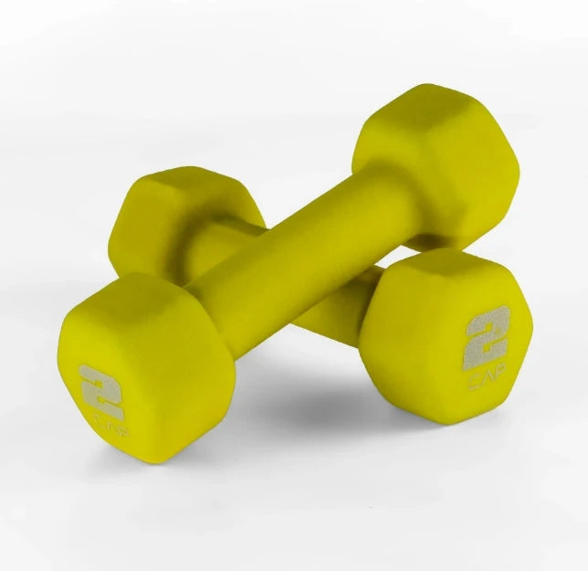 Rubber Dumbbells for Home Gym Strength Training 2 to 15 lb