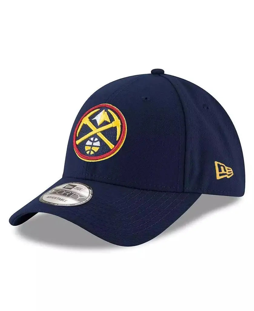 New Era Mens Denver Nuggets Navy League 9FORTY Hat Cap - Arthur's Wellness Emporium