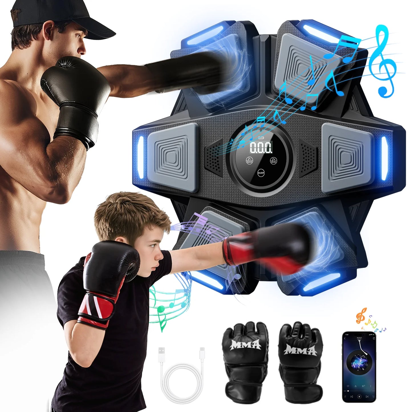 Smart Touch Screen Music Boxing Machine for All Ages - Arthur's Wellness Emporium