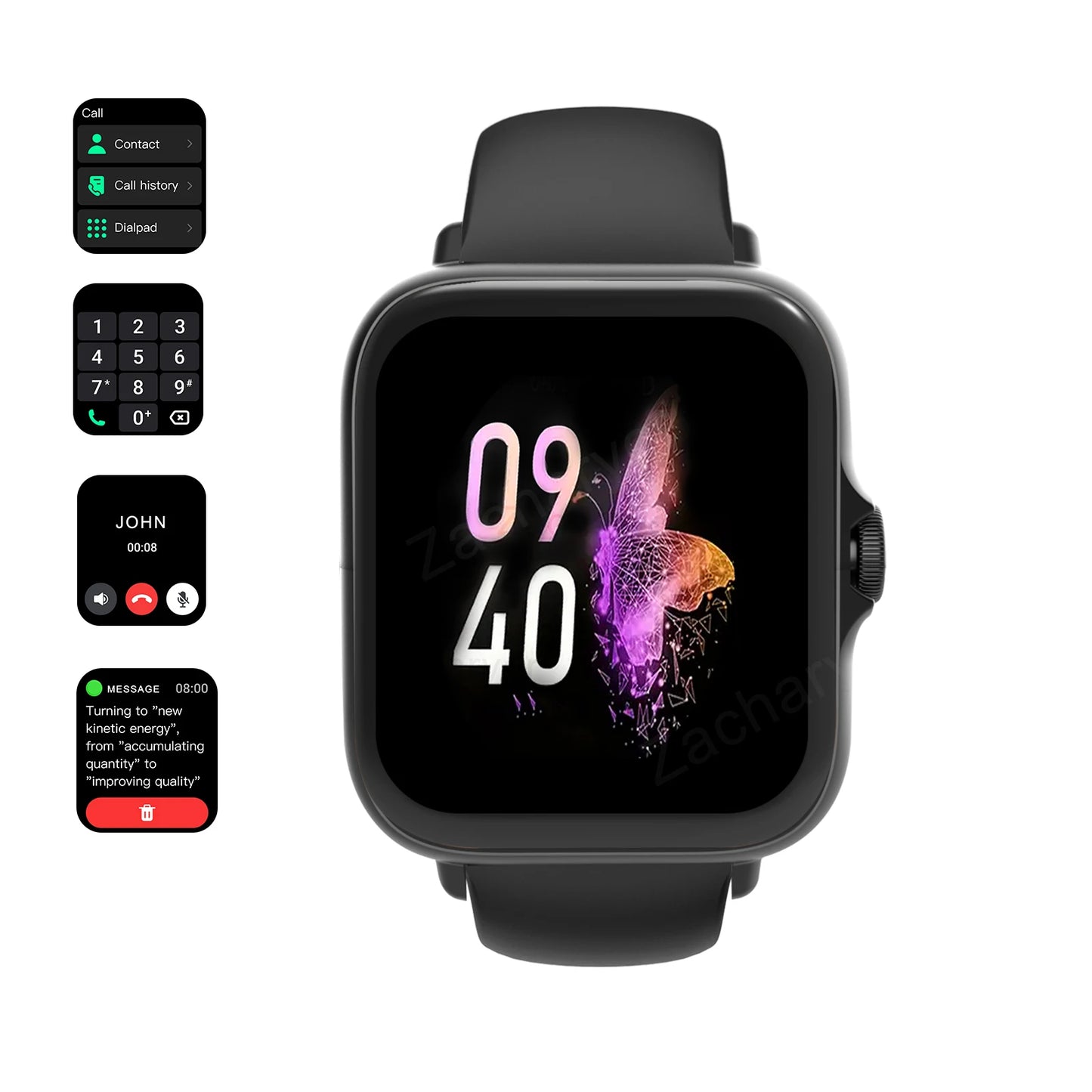 Smart Sports Watch Bluetooth Fitness Tracker for Android iPhone