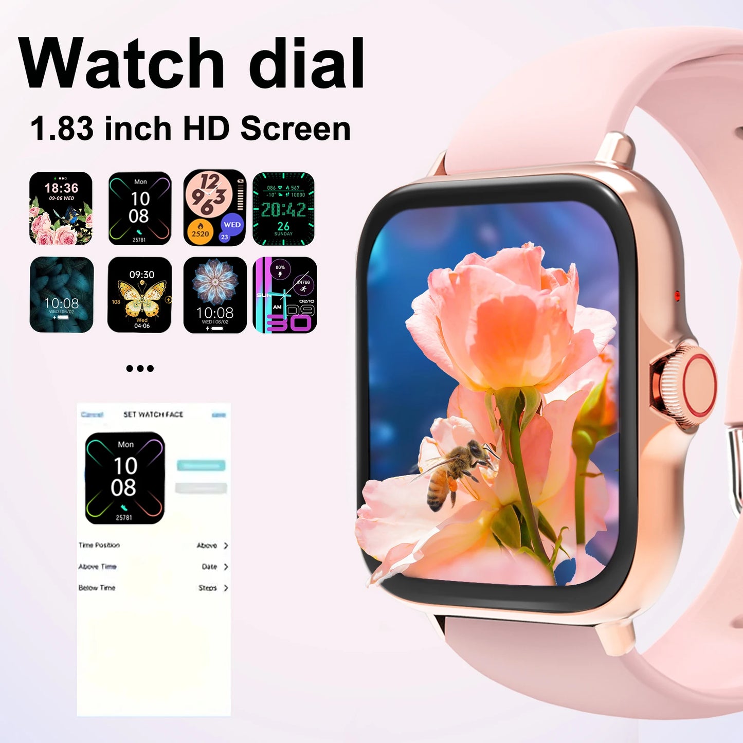 Smart Sports Watch Bluetooth Fitness Tracker for Android iPhone