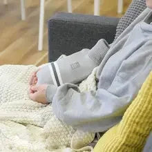 Durable Hot Water Bottle with Knitted Cover for Pain Relief
