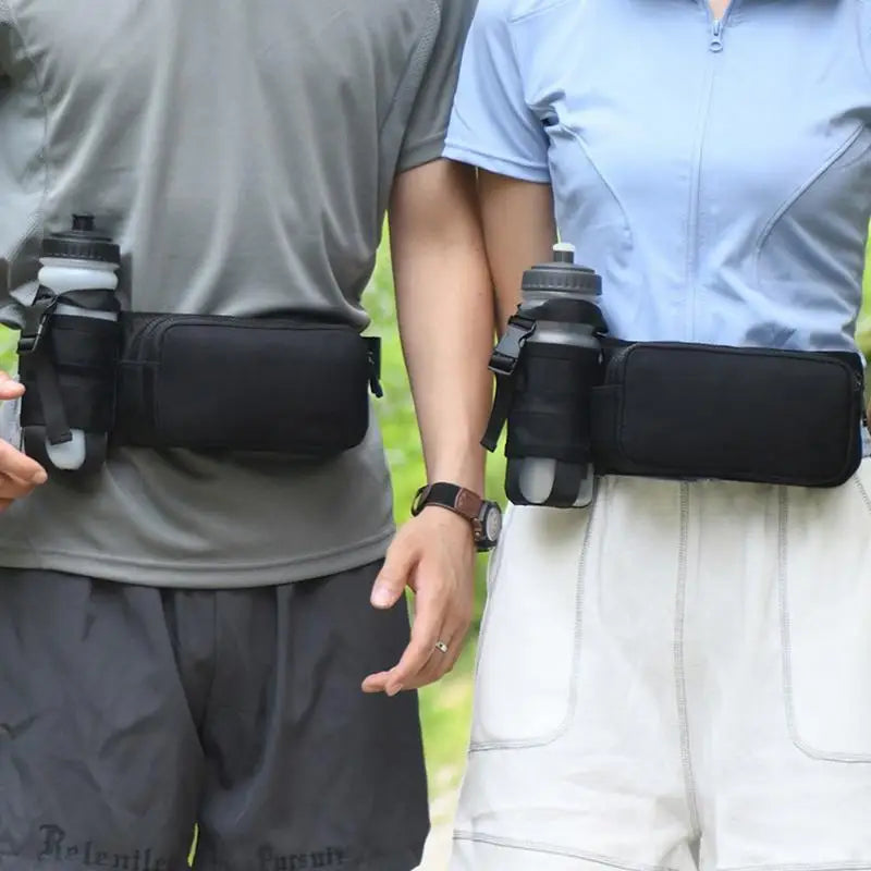 Water Bottle Fanny Pack Adjustable Waist Bag for Outdoor Use
