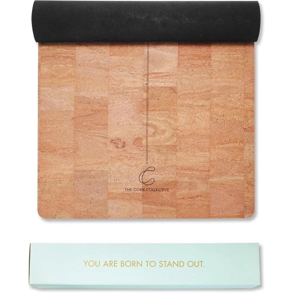 Eco-Friendly Non-Toxic Cork Yoga Mat for Hot Yoga