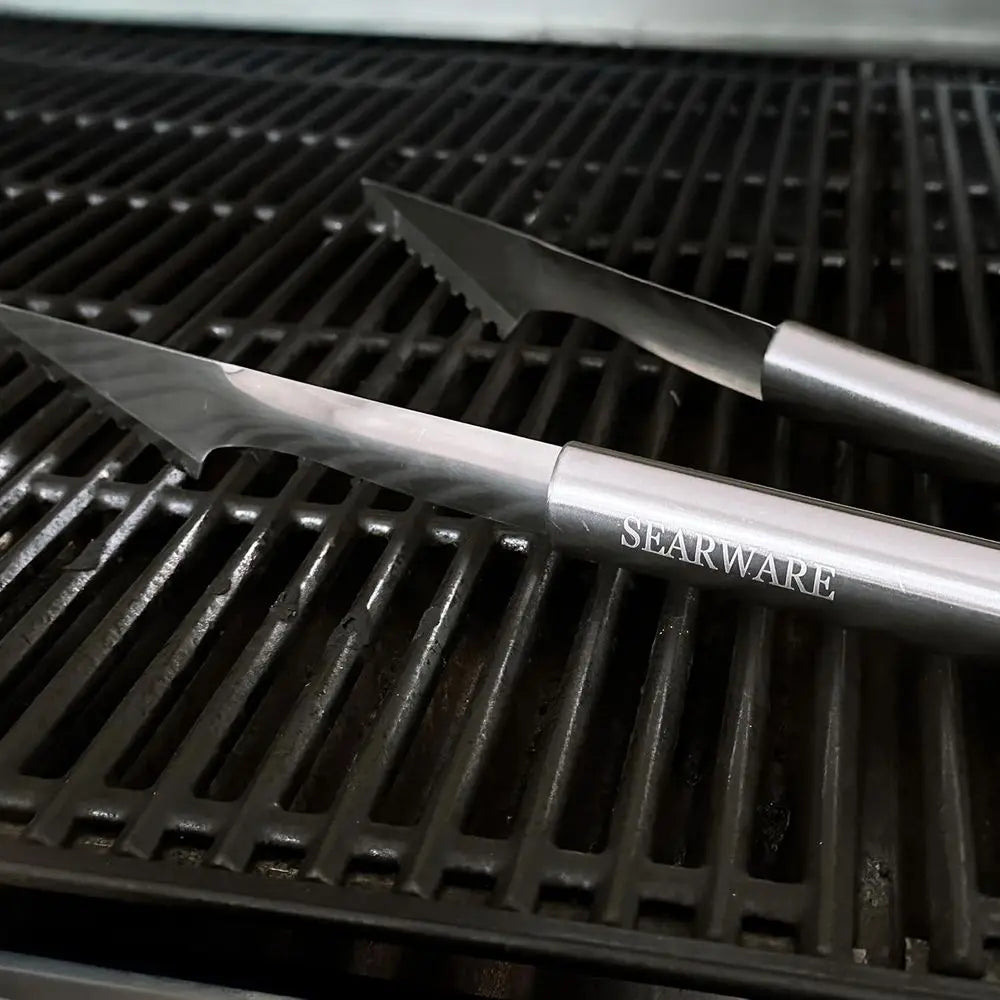 Stainless Steel BBQ Tool Set With Gloves Skewers Thermometer