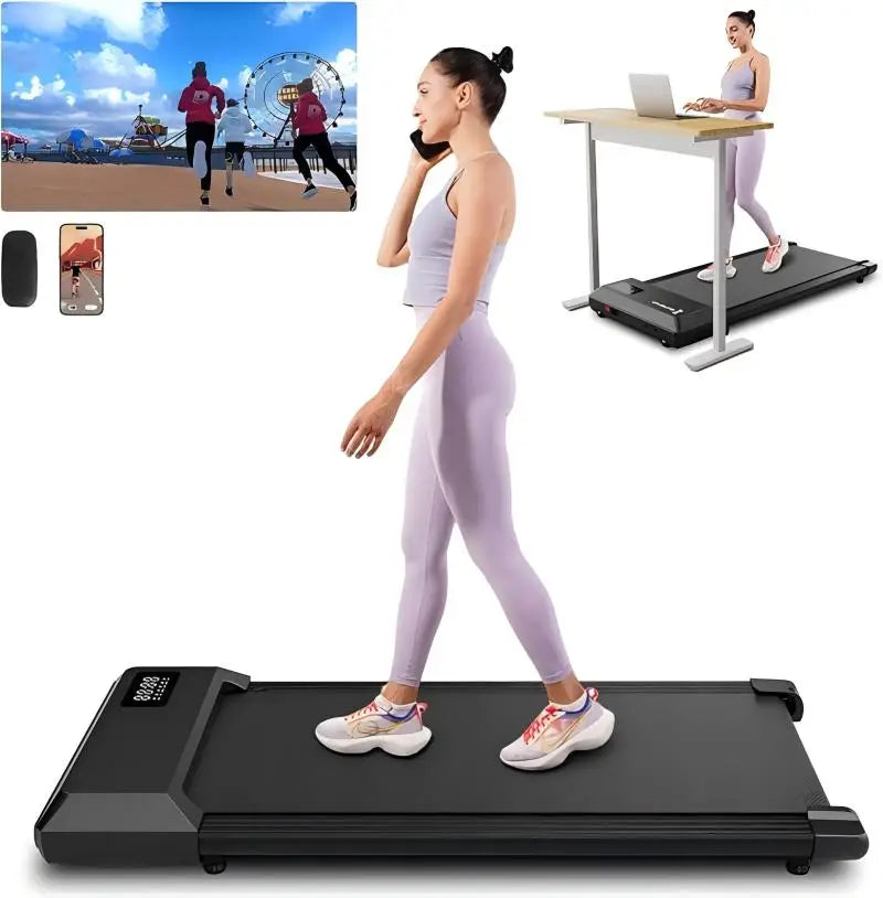 Superun 2 In 1 Home Office Treadmill With App And Remote