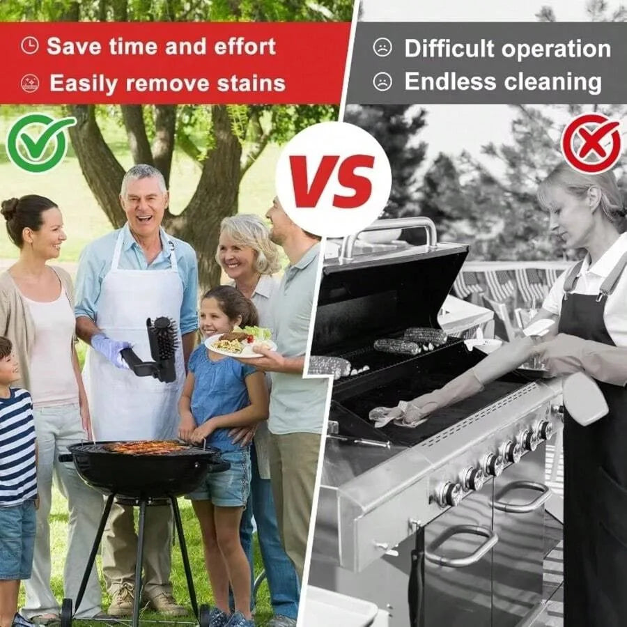 Rechargeable Electric Grill Brush For Deep Cleaning Stainless Steel Grate