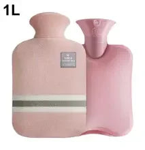 Durable Hot Water Bottle with Knitted Cover for Pain Relief