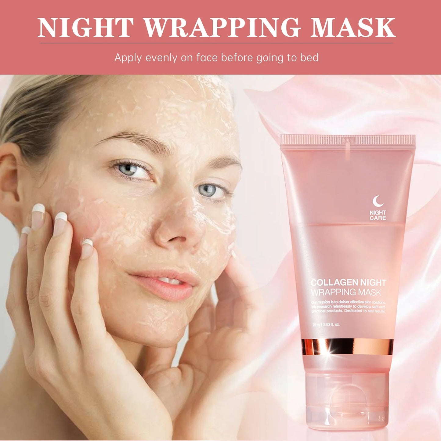 Feature Collagen Night Mask For Elasticity And Hydration