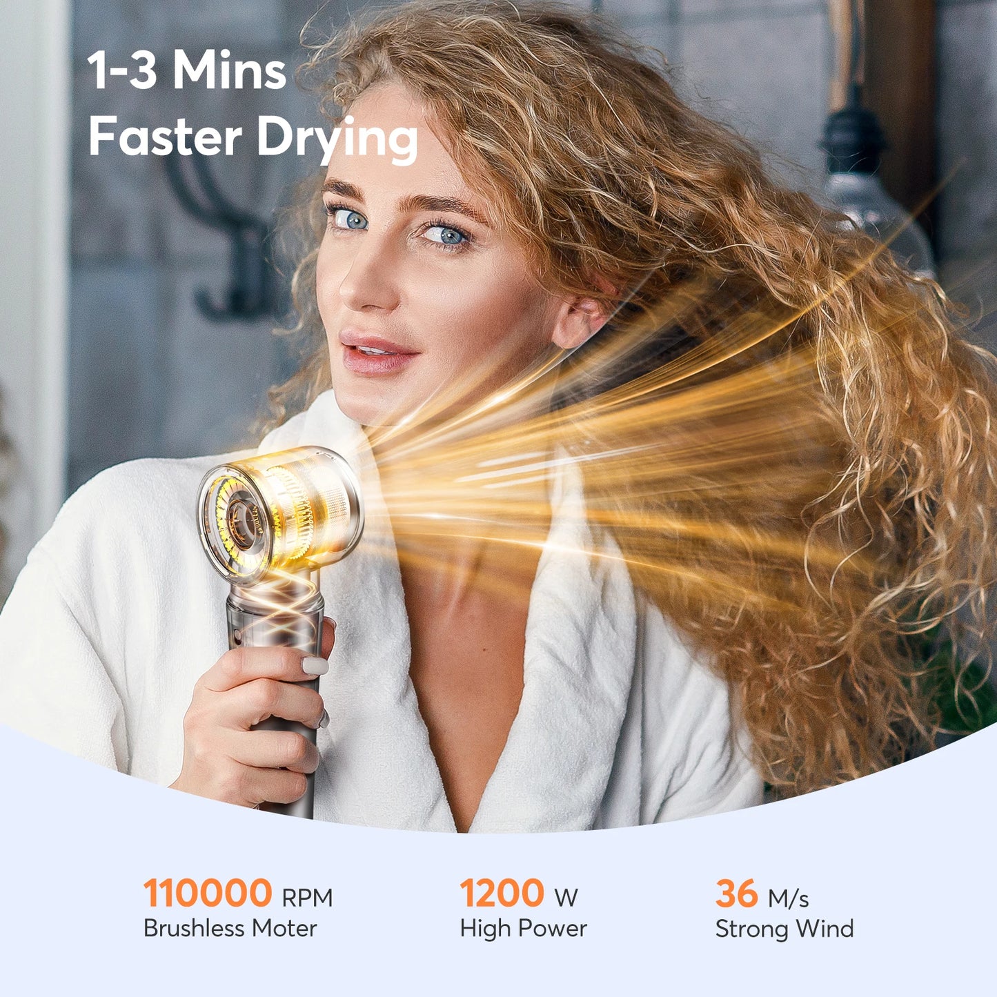 Bopcal 5 In 1 Hair Dryer And Curling Iron Styling Tool