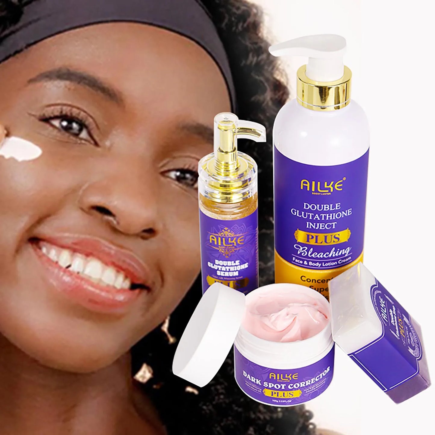 AILKE Glutathione Body Lotion for Even Skin Tone