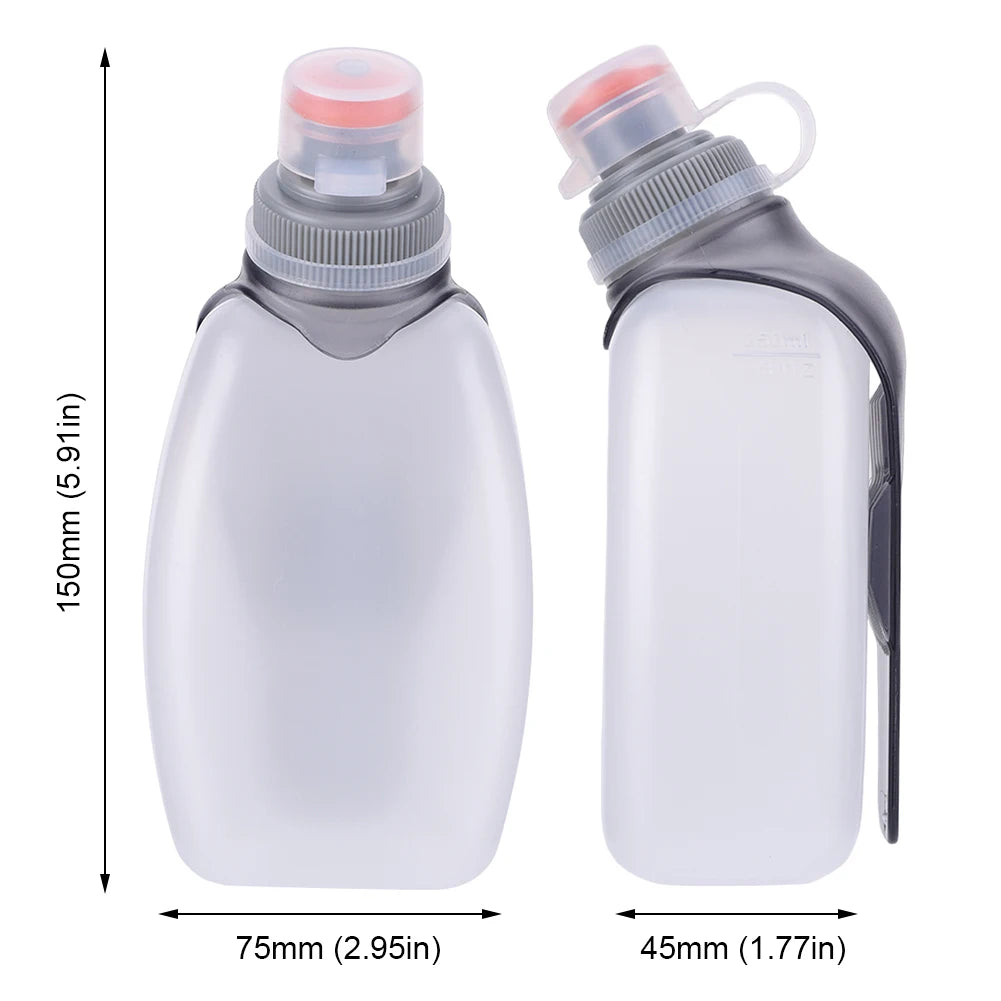 Mojoyce Squeeze Water Bottle With Clip And Dustproof Lid