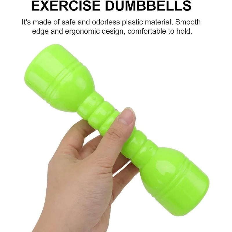 VICASKY 4pcs Plastic Dumbbell Set for Home Gym Fitness