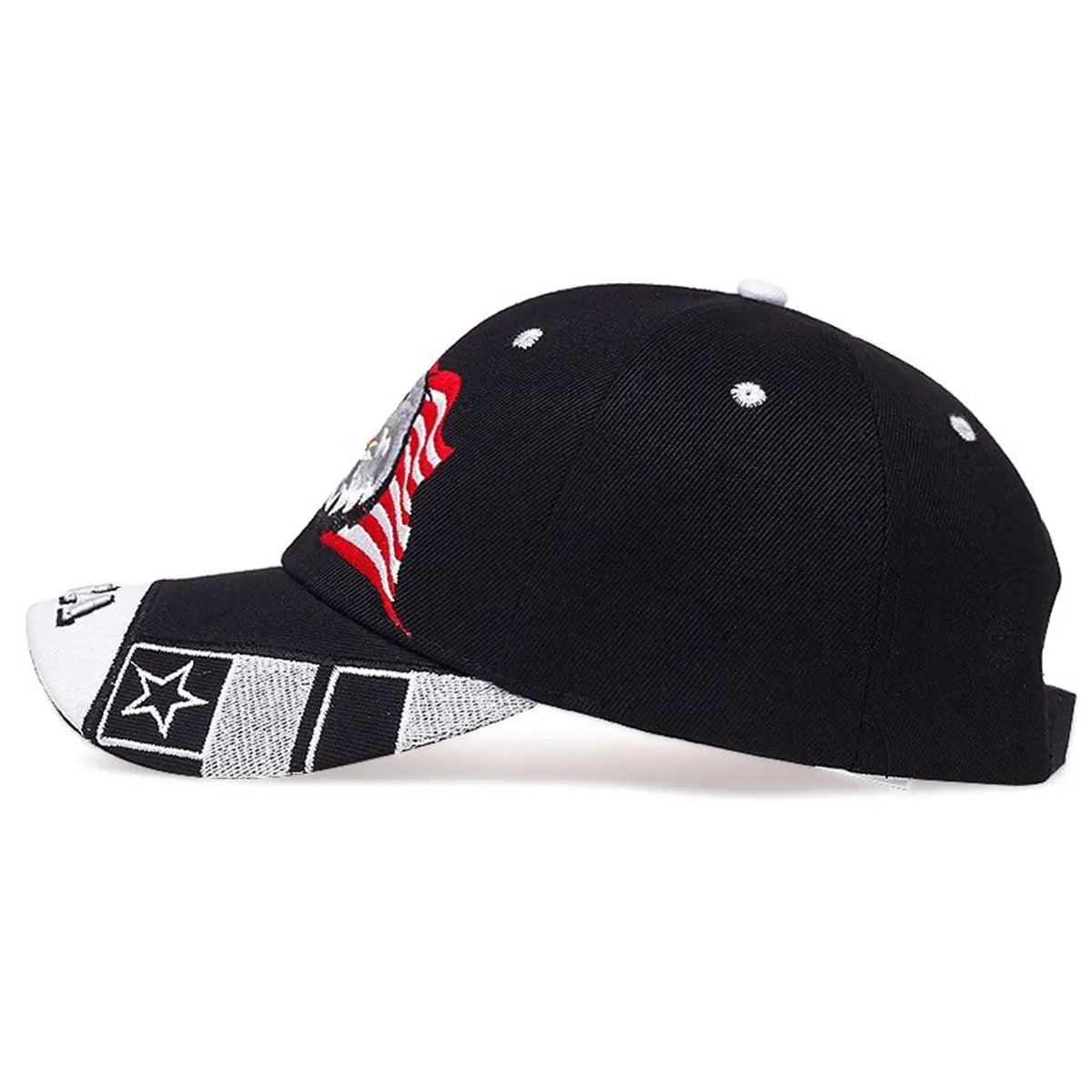 Unisex USA Flag Eagle Embroidery Baseball Cap for All Seasons