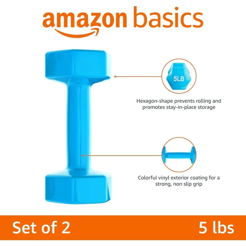 Vinyl Coated Dumbbell Hand Weights for Strength Training
