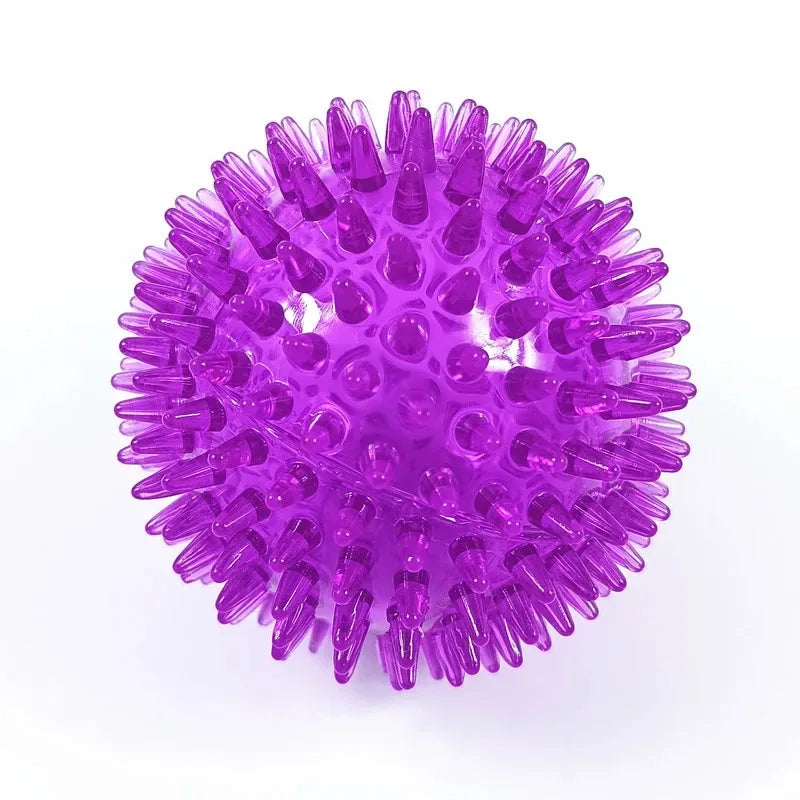TPR Squeaky Dog Ball Toy Tooth Cleaning Chew For Training - Arthur's Wellness Emporium