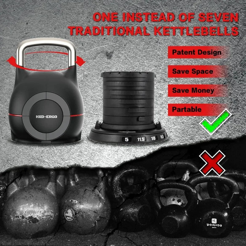 7 in 1 Adjustable Kettlebell for Home Strength Training