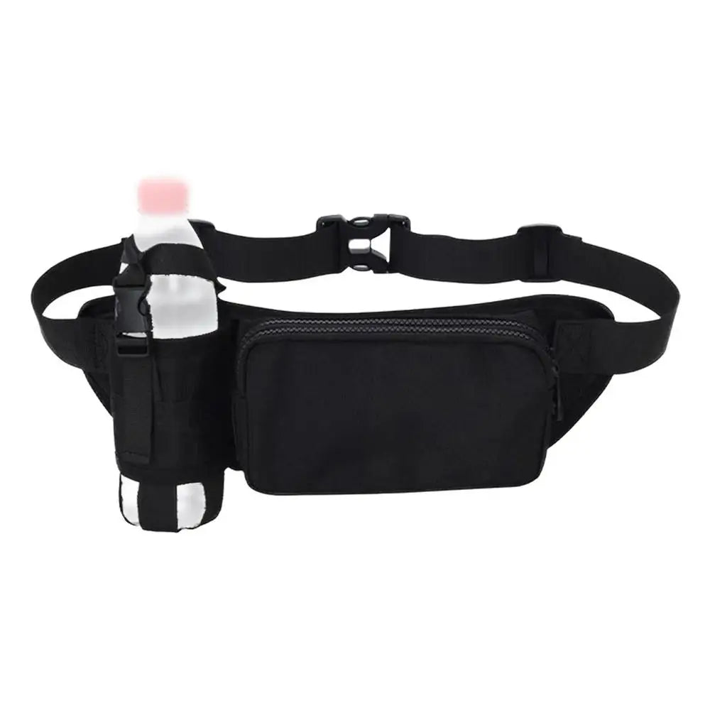 Water Bottle Fanny Pack Adjustable Waist Bag for Outdoor Use