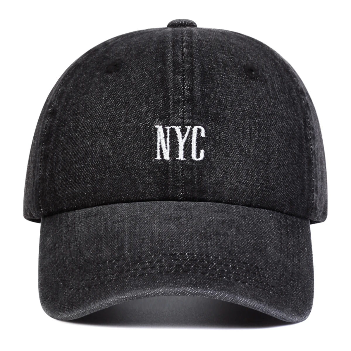 Unisex NYC Letter Denim Baseball Cap for All Seasons