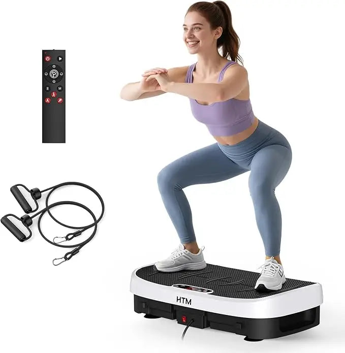 HTM Vibration Plate Whole Body Exercise Machine Bluetooth 120 Levels - Arthur's Wellness Emporium