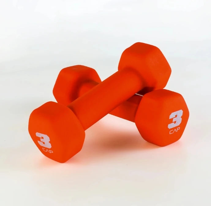Rubber Dumbbells for Home Gym Strength Training 2 to 15 lb