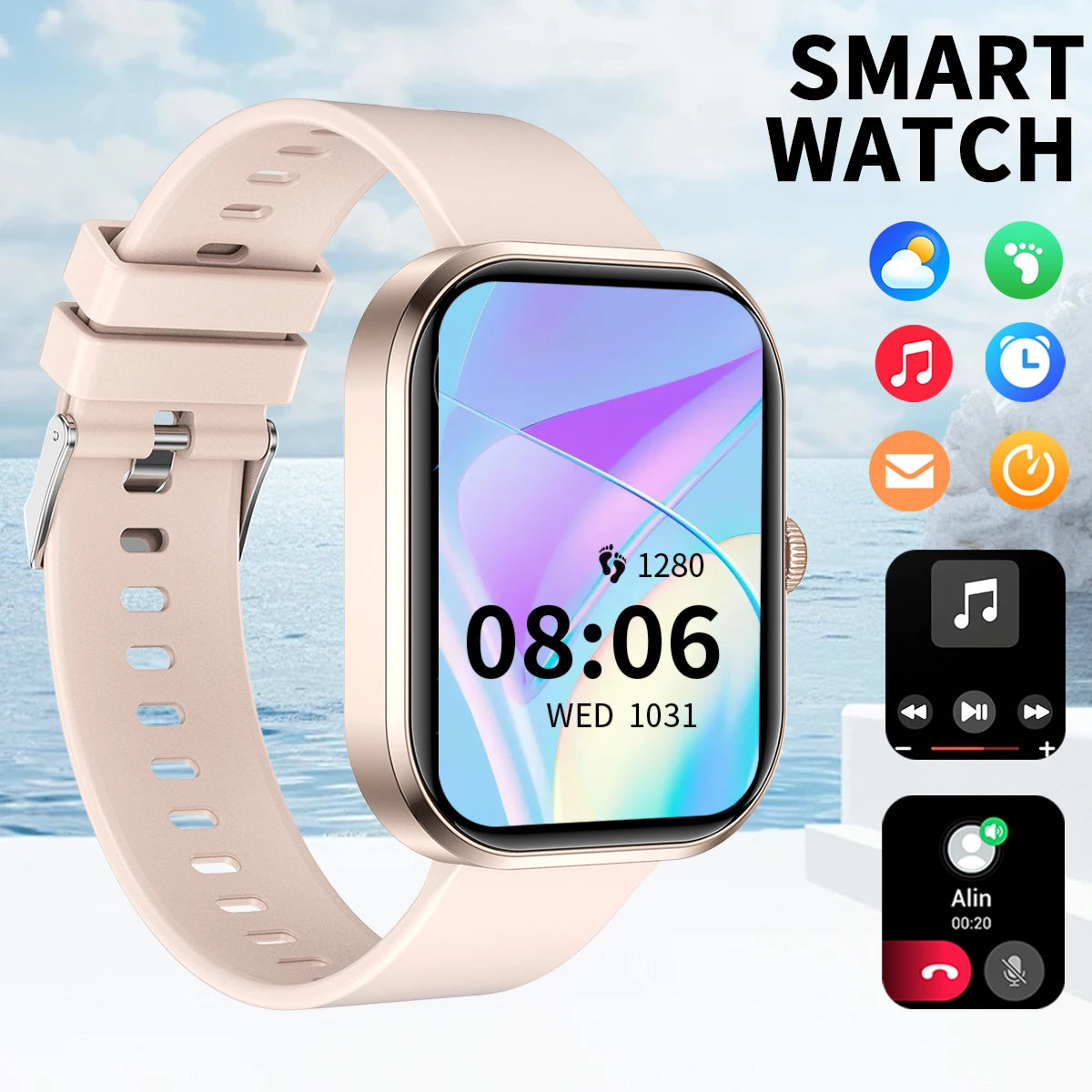 Multifunctional Smartwatch for Fitness and Music Tracking