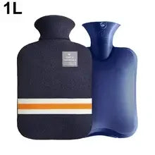 Durable Hot Water Bottle with Knitted Cover for Pain Relief