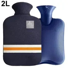 Durable Hot Water Bottle with Knitted Cover for Pain Relief