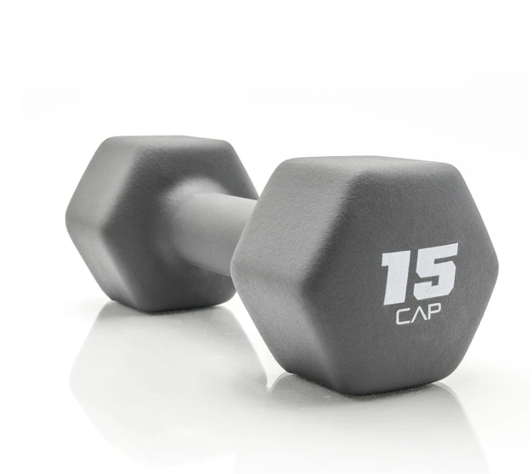 Rubber Dumbbells for Home Gym Strength Training 2 to 15 lb