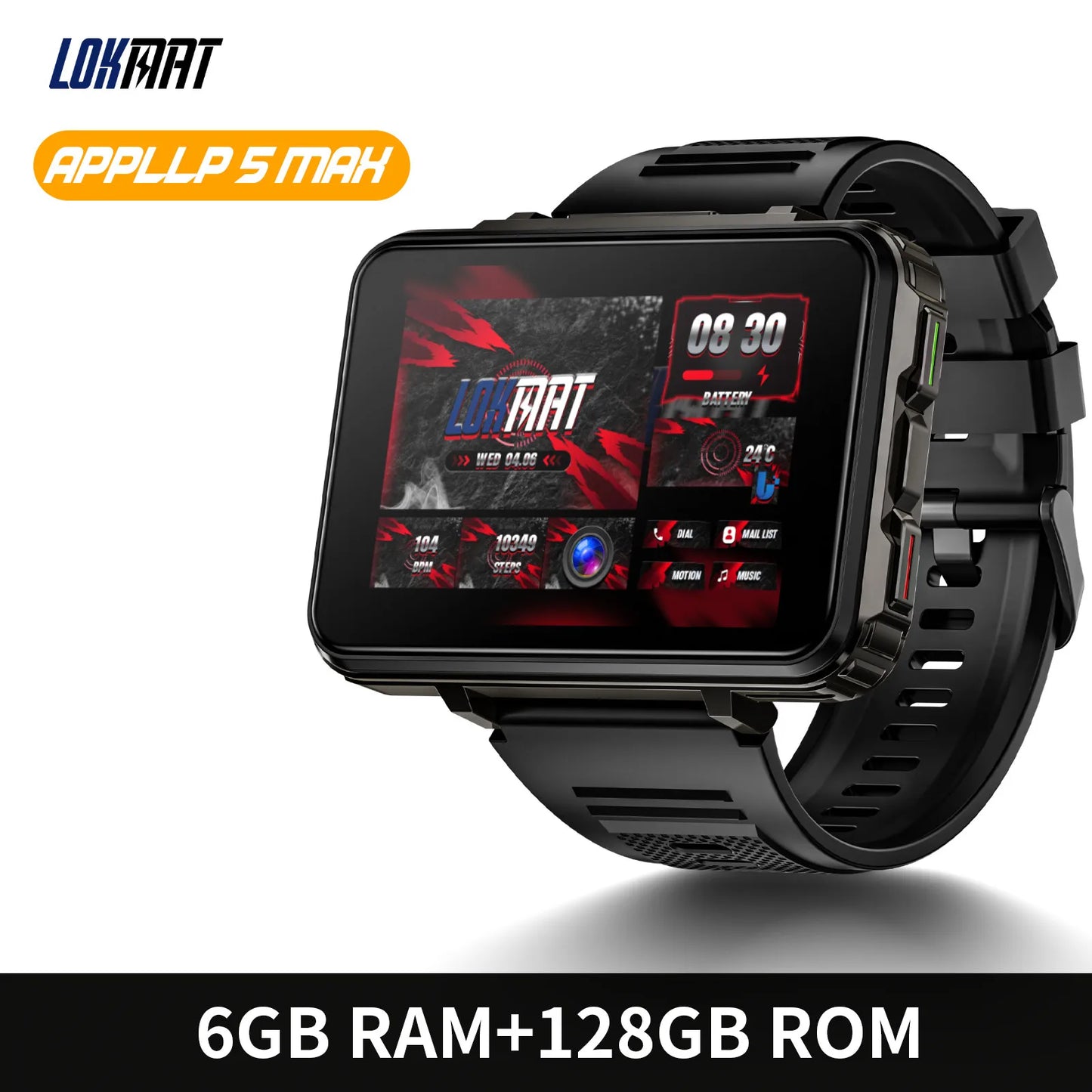 Lokmat Appllp 5 Max Android Watch 4G Calls Dual Camera