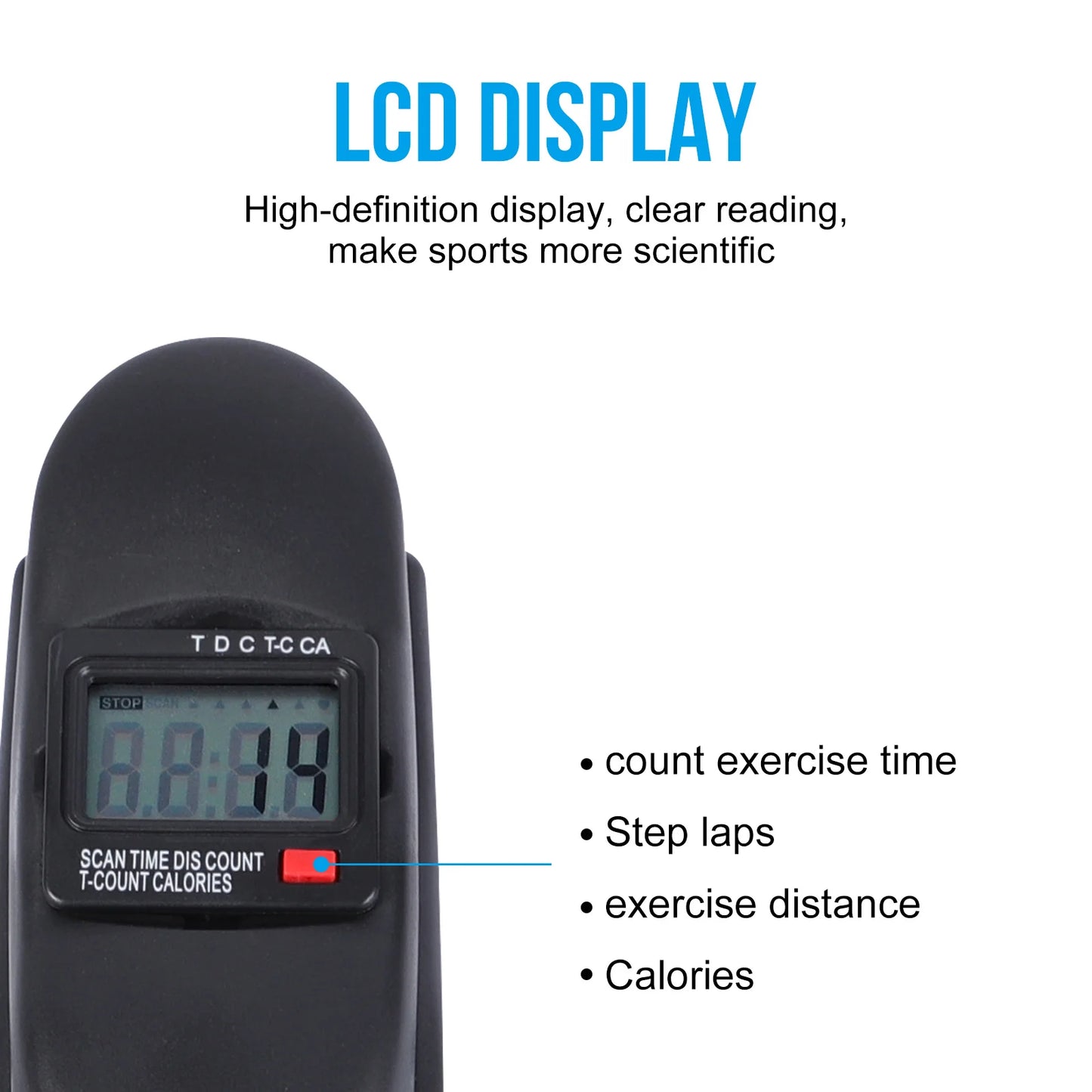 Stepper Exercise Bike With LCD Screen Portable Foot Pedal - Arthur's Wellness Emporium