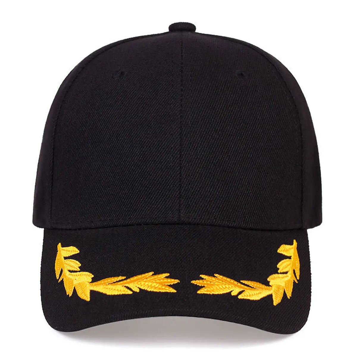 Unisex Wheat Embroidered Baseball Cap for Outdoor Travel