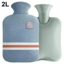 Durable Hot Water Bottle with Knitted Cover for Pain Relief