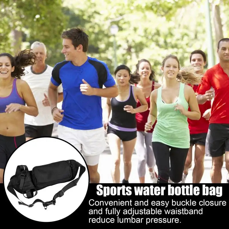 Water Bottle Fanny Pack Adjustable Waist Bag for Outdoor Use