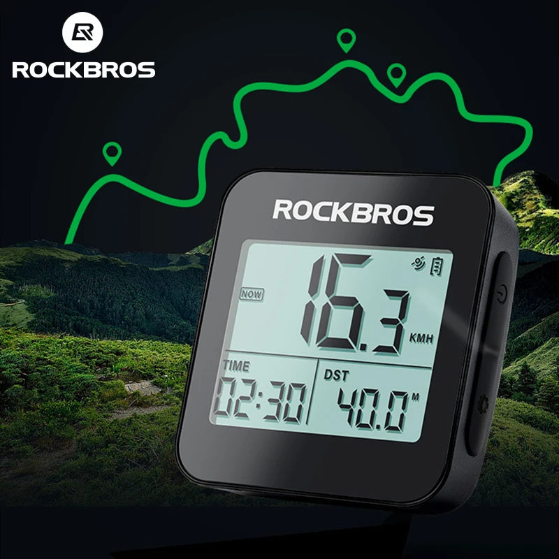 Rockbros Waterproof GPS Speedometer for Road and MTB Bikes