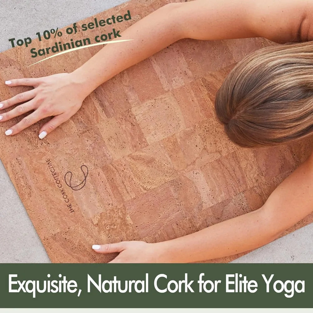 Eco-Friendly Non-Toxic Cork Yoga Mat for Hot Yoga