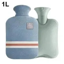 Durable Hot Water Bottle with Knitted Cover for Pain Relief