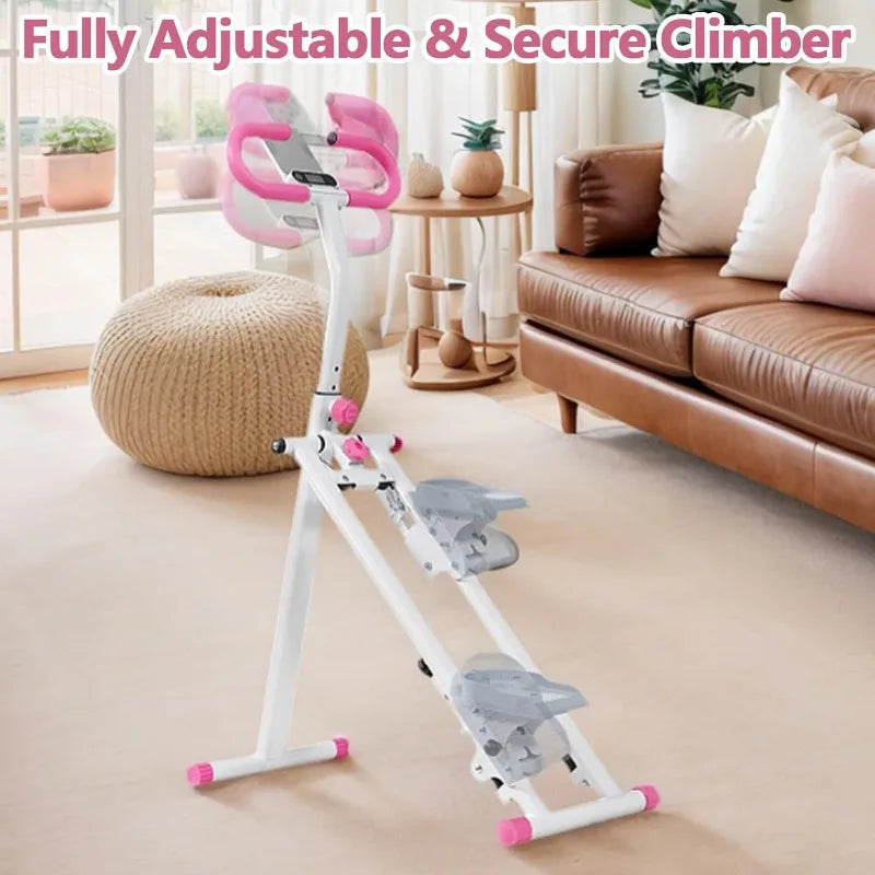 Stair Stepper Home Cardio Machine With Adjustable Handlebar