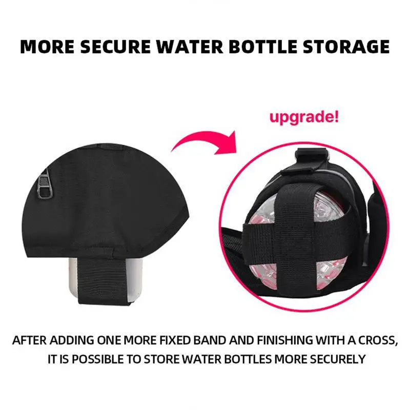 Water Bottle Fanny Pack Adjustable Waist Bag for Outdoor Use