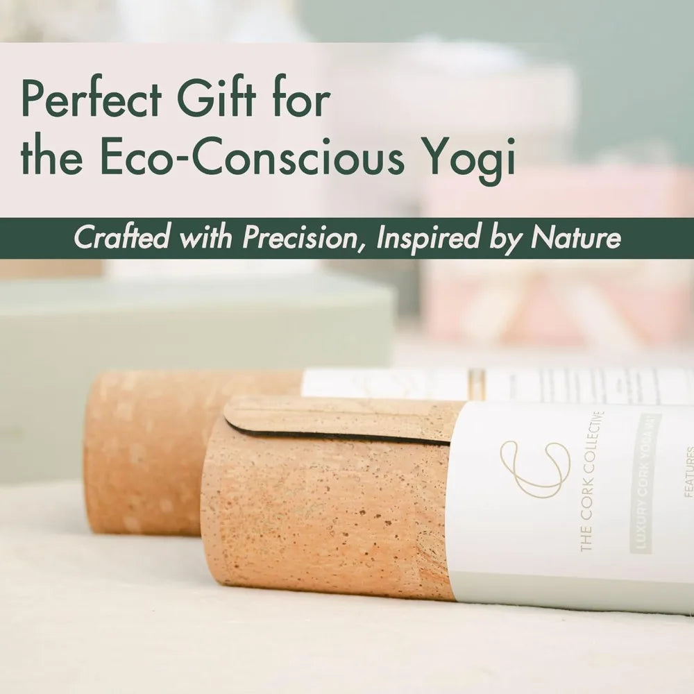 Eco-Friendly Non-Toxic Cork Yoga Mat for Hot Yoga